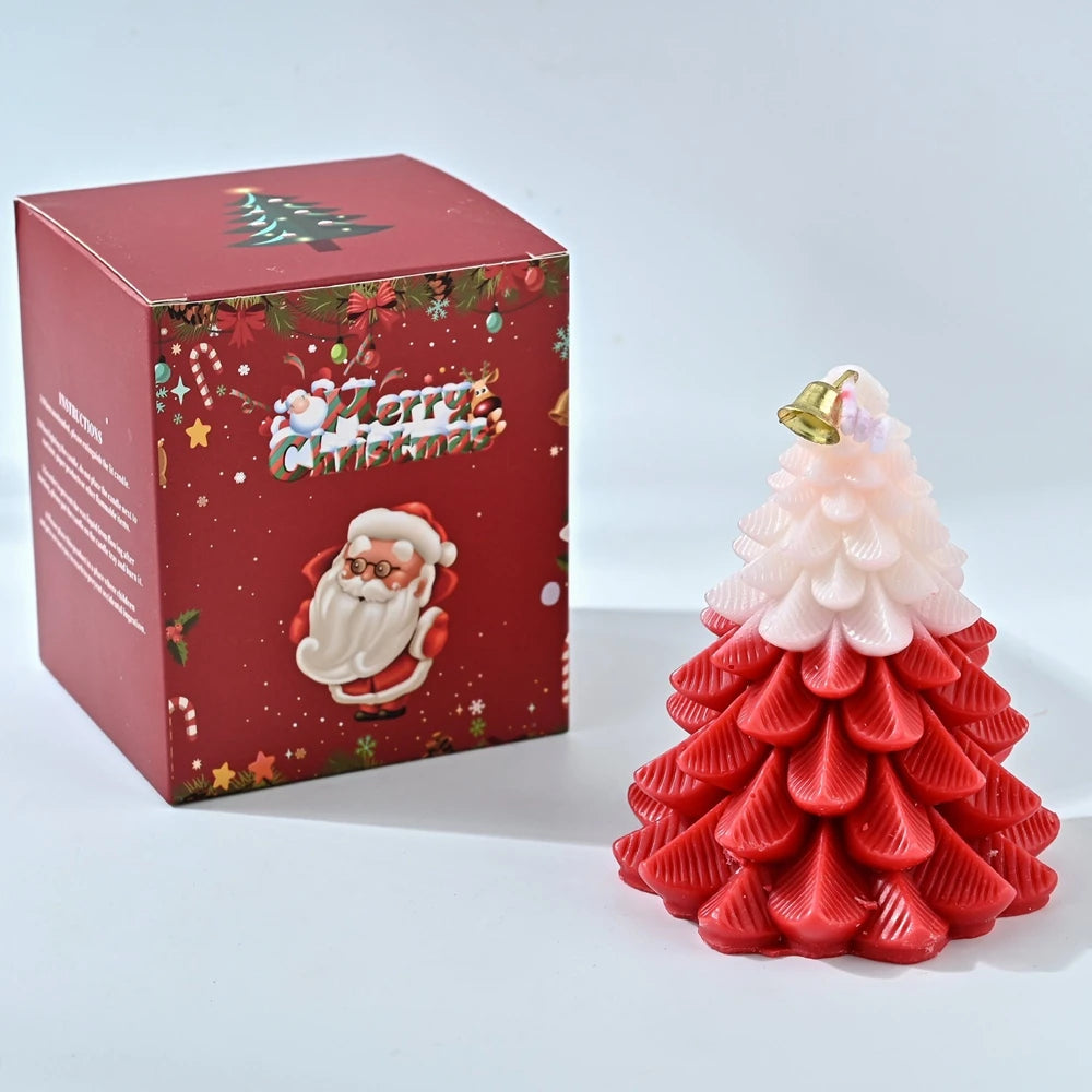 Bougie Parfumée Artisanale en Cire de Soja – Bougie Décorative et Naturelle pour Noël & Fêtes