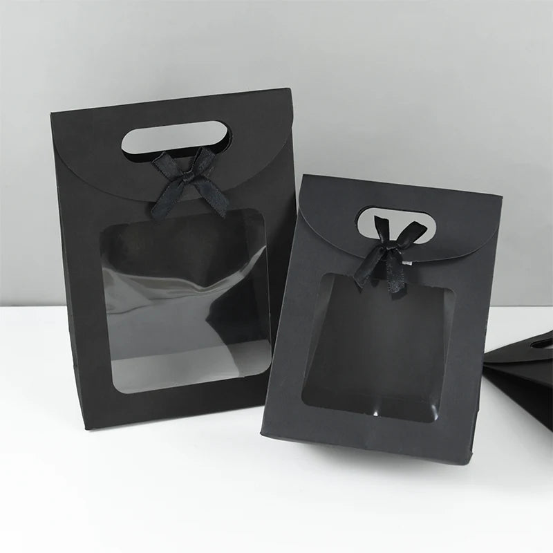 Boîtes Cadeaux avec Fenêtre Transparente – Noir & Blanc