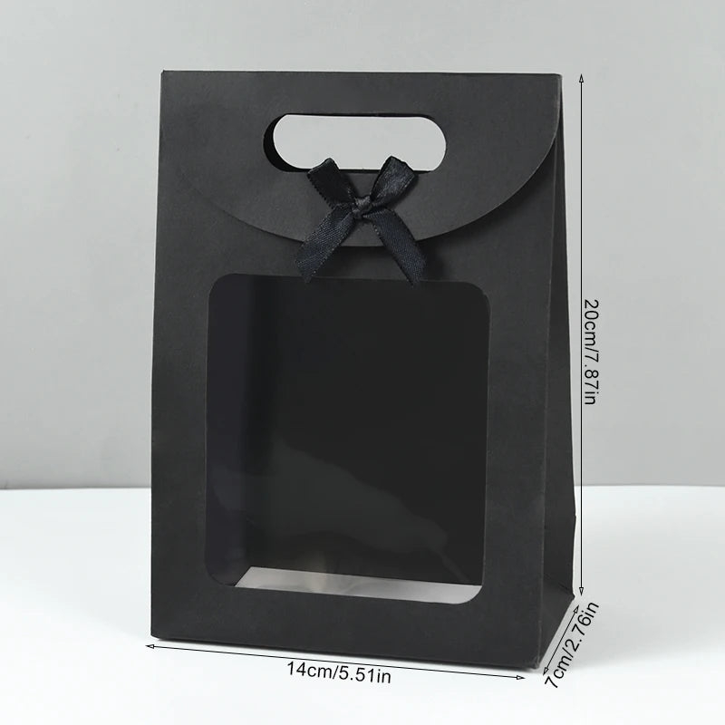 Boîtes Cadeaux avec Fenêtre Transparente – Noir & Blanc