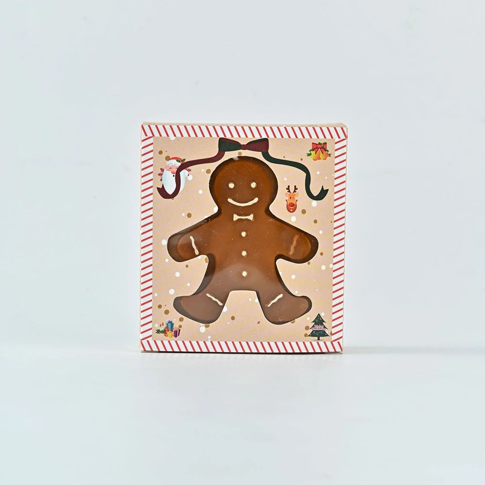 Bougie Parfumée Pain d’Épices – Bougie de Noël Artisanale Café au Lait, Décoration & Cadeau Fait Main